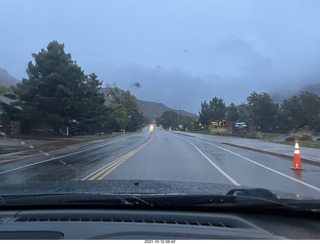 Zion National Park in the rain