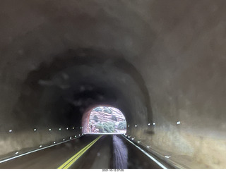 Zion National Park in the rain - small tunnel