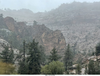 Zion National Park in the snow