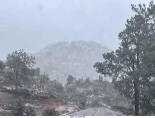 Zion National Park in the snow