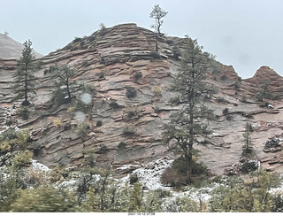 Zion National Park in the rain - small tunnel