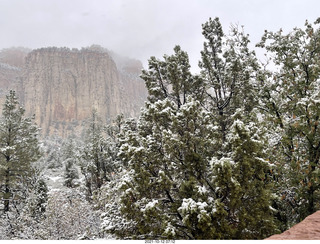 Zion National Park in the snow