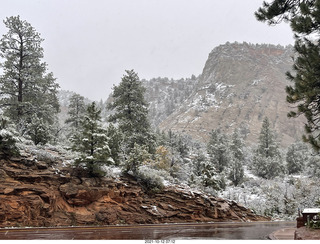 Zion National Park in the snow