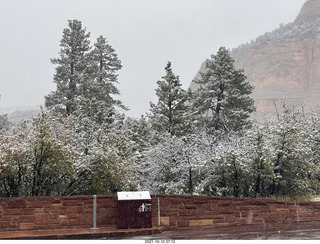 74 a18. Zion National Park in the snow