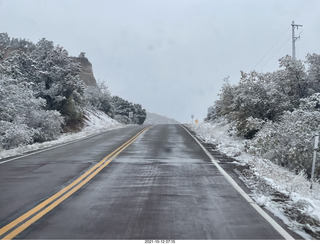 Zion National Park in the snow