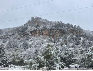 drive to Mount Carmel Junction on Route 9 in the snow