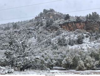 81 a18. drive to Mount Carmel Junction on Route 9 in the snow