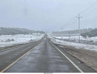 drive to Mount Carmel Junction on Route 9 in the snow