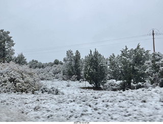 drive to Mount Carmel Junction on Route 9 in the snow