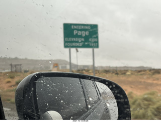 drive to Flagstaff in the snow on Route 89