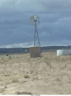 159 a18. drive on Route 89 to Flagstaff - windmill