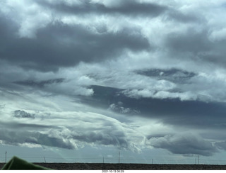 drive on Route 89 to Flagstaff - clouds