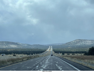 drive on Route 89 to Flagstaff - clouds