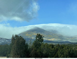 drive on Route 89 to Flagstaff - clouds