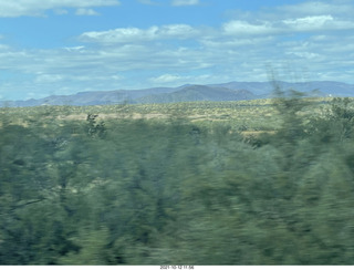 drive on Route 89 to Flagstaff - clouds