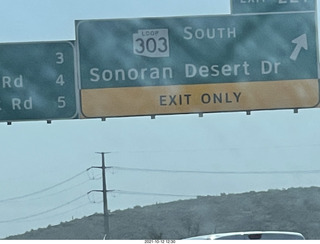 197 a18. drive on I-17 to phoenix - Loop 303 sign