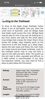 web page on Eagle Crags Trail at Zion