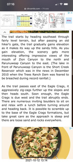 204 a18. web page on Eagle Crags Trail at Zion