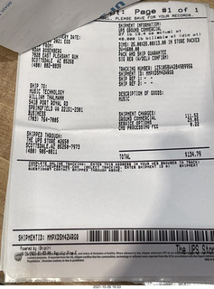 56 a18. UPS receipt