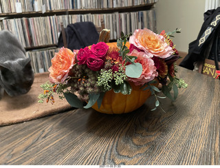 pumpkin flower arrangement