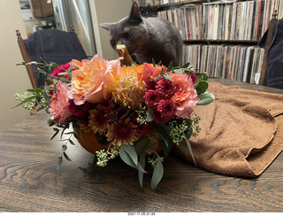 pumpkin flower arrangement