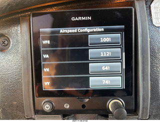 Garmin G5 airspeeds