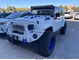 Jeep Wrangler  with extra lights