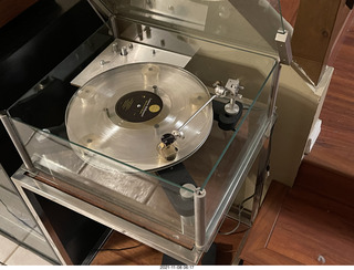 207 a19. Transcriptor turntable with clear vinyl