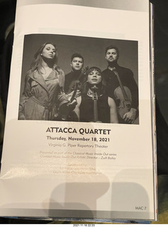 Mesa Arts Center - Attaca Quartet program