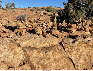 31 a19. Utah - Arches National Park cairn farm?