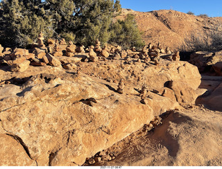 32 a19. Utah - Arches National Park cairn farm?