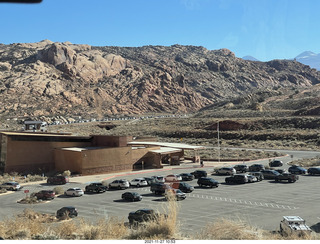 47 a19. Utah - Arches National Park - line of cars to get in (we came earlier)