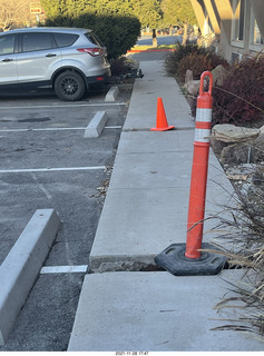 even the sidewalk is a hiking adventure