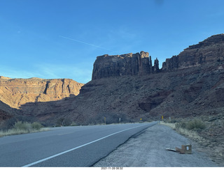 26 a19. driving from moab to fisher towers - Route 128