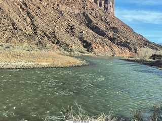 61 a19. driving from fisher towers - Colorado River