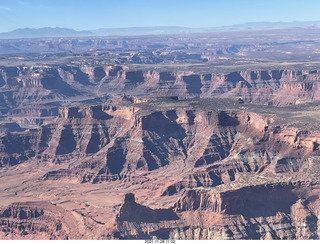 aerial - flight from moab to phoenix - Canyonlands National Park - Island in the Sky