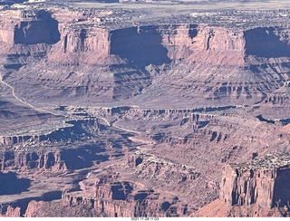 85 a19. aerial - flight from moab to phoenix - Canyonlands National Park - Lathrop and White Rim