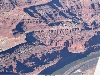 aerial - flight from moab to phoenix - near canyonlands field (CNY)