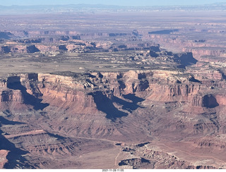 aerial - flight from moab to phoenix - near canyonlands field (CNY)