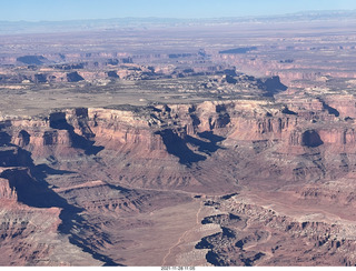 90 a19. aerial - flight from moab to phoenix - Canyonlands National Park - Island in the Sky