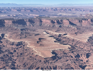 98 a19. aerial - flight from moab to phoenix - Canyonlands National Park - Island in the Sky - White Rim