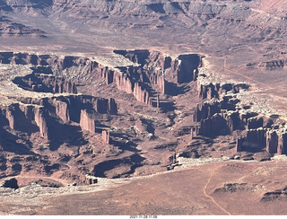 108 a19. aerial - flight from moab to phoenix - Canyonlands National Park - White Rim