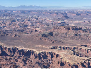 112 a19. aerial - flight from moab to phoenix - Canyonlands National Park - Island in the Sky - White Rim