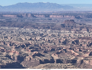 aerial - flight from moab to phoenix - Canyonlands National Park - the Maze