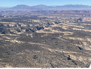 aerial - flight from moab to phoenix - Canyonlands National Park - the Maze