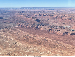 aerial - flight from moab to phoenix