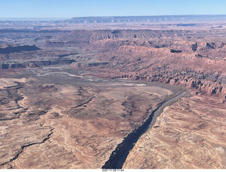 aerial - flight from moab to phoenix