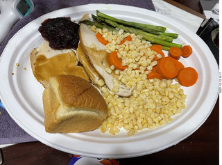 gorgious American-Thanksgiving dinner spread