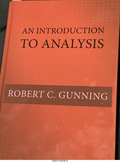 Introduction to Analysis book, Robert C. Gunning