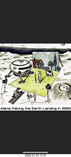 Aliens faking the Earth landing